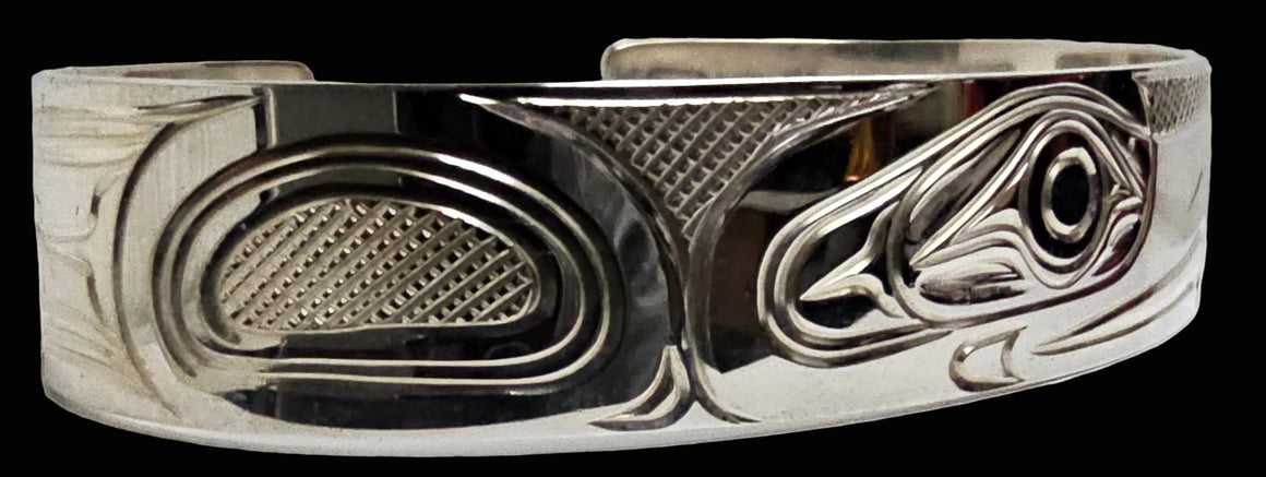 Eagle 1/2" Silver Bracelet by Liam Baker