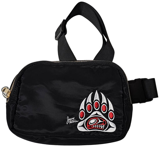 Embroidered Hip Pack - Bear Paw Design