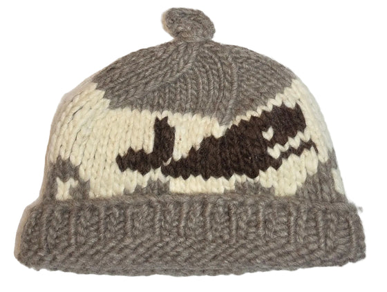 Whale Wave Grey Cowichan Toque