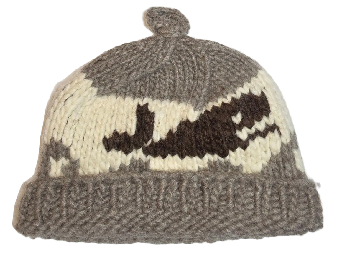 Whale Wave Grey Cowichan Toque