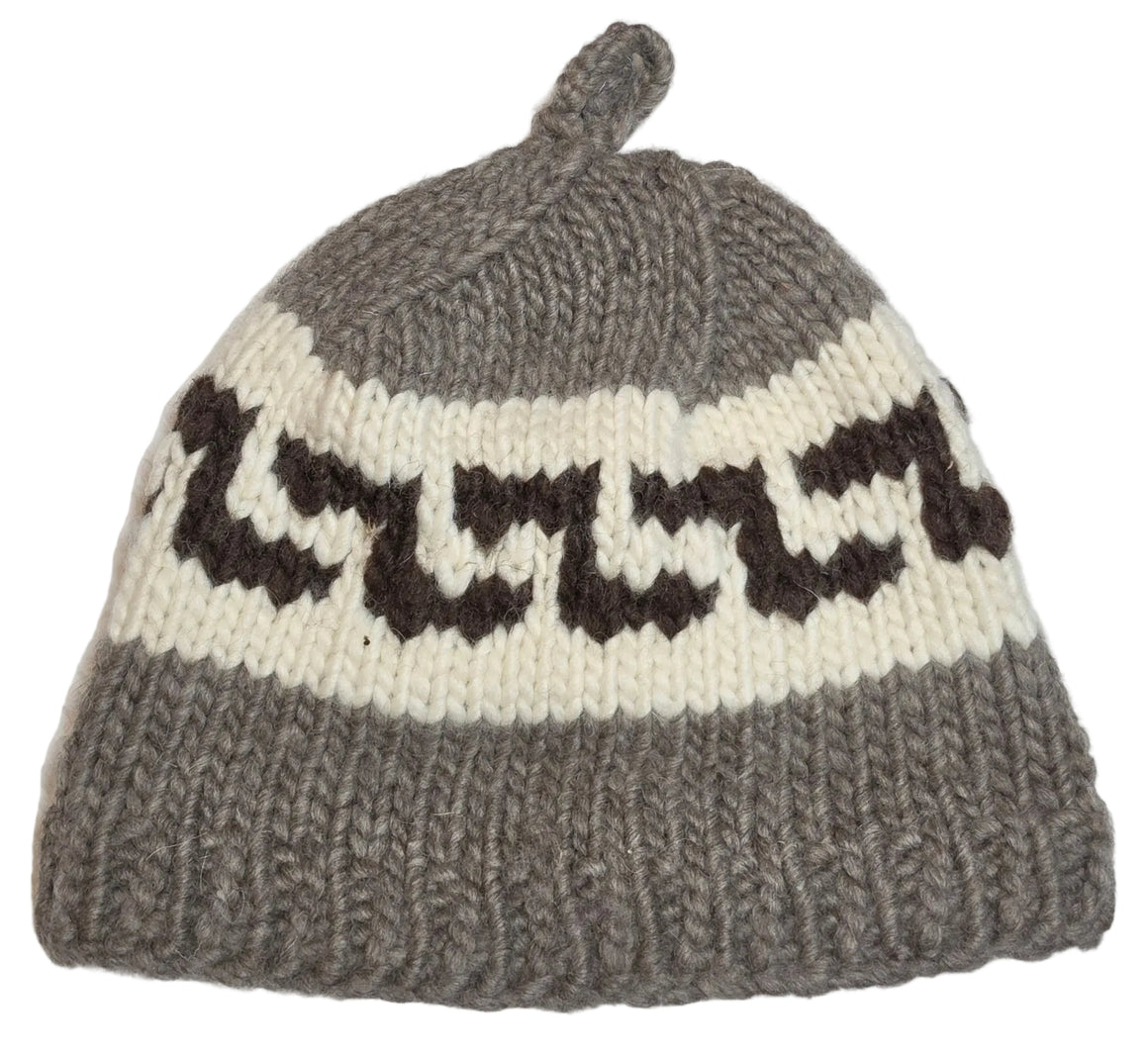 Grey Cowichan Toque Design #1