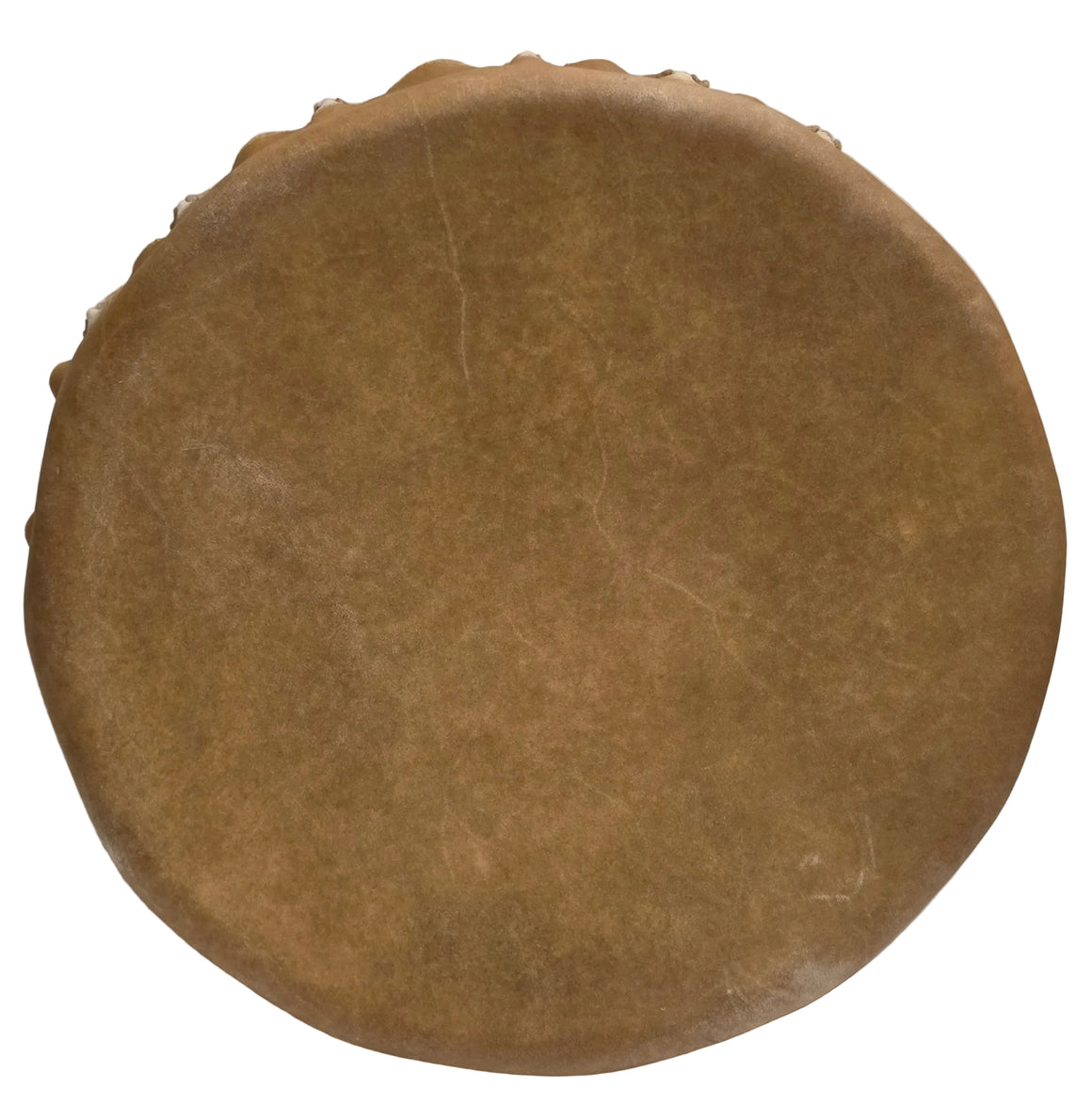 9" 3 Tan Elk Hide Drum