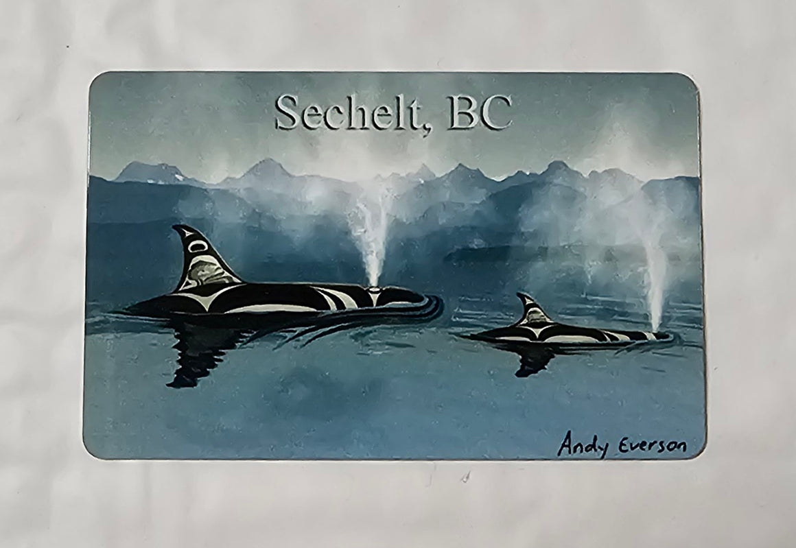 Breath Sechelt BC Magnet by Andy Everson