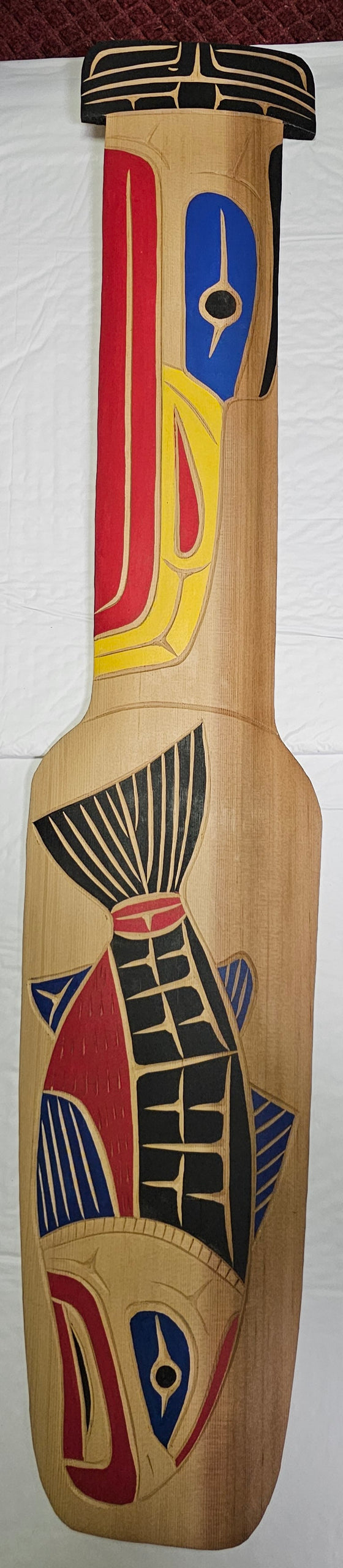 Salmon & Eagle Paddle by Neil Baker