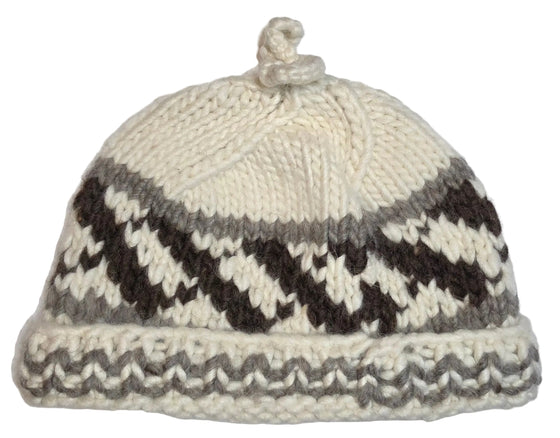 White Cowichan Toque Design #1