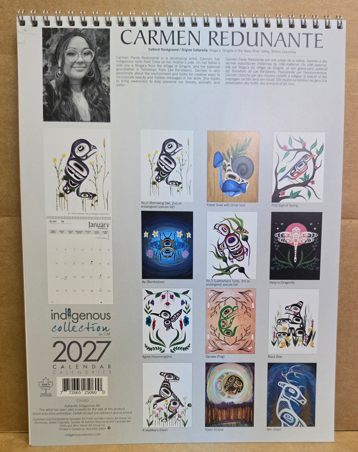 Black Bear 2027 Calendar