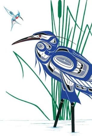 Hummingbird & Blue Heron Magnet
