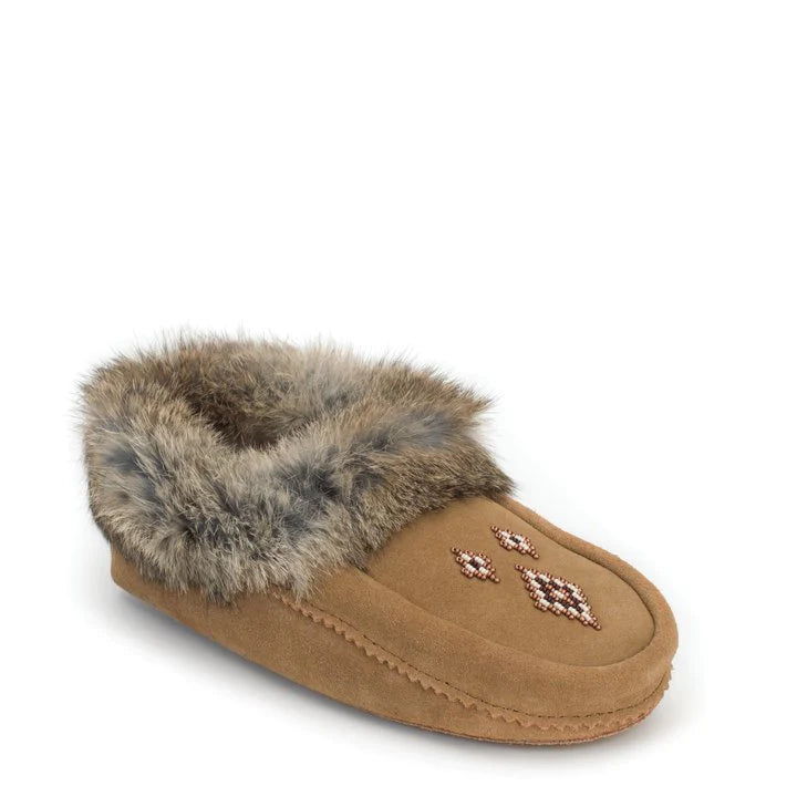 Tipi Suede Moccasin Slippers Oak